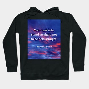 Marcus Aurelius: Stand Tall, Be Your Own Support Hoodie